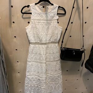 JOA white eyelet dress size xs